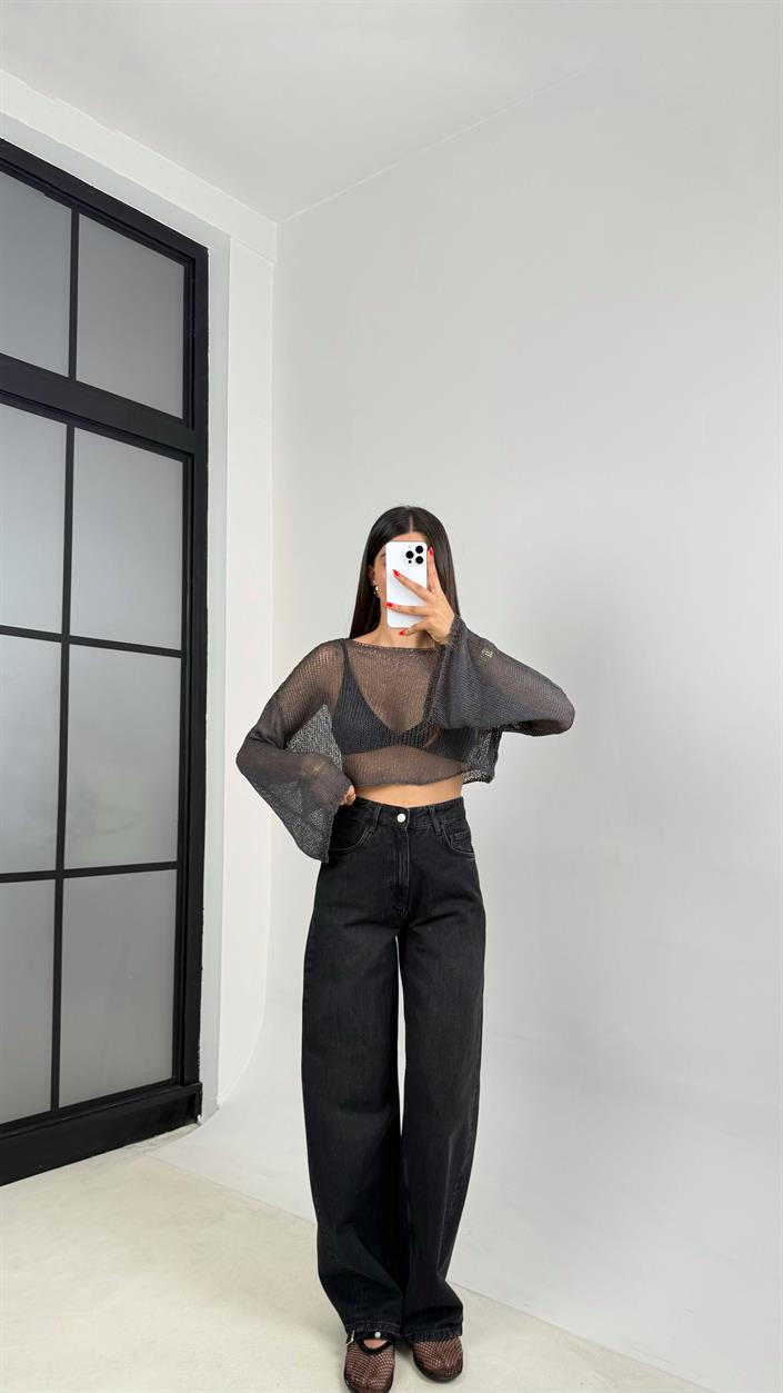 Siyah ZR Muadil Yıkama Desenli Jean GAUS-0067