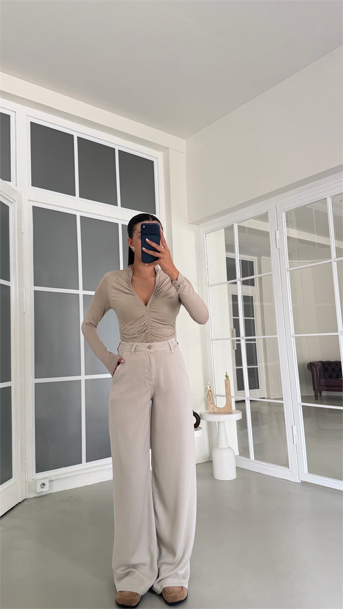 Taş Yıkamalı Tencel Denim Pantolon GAUS-01786