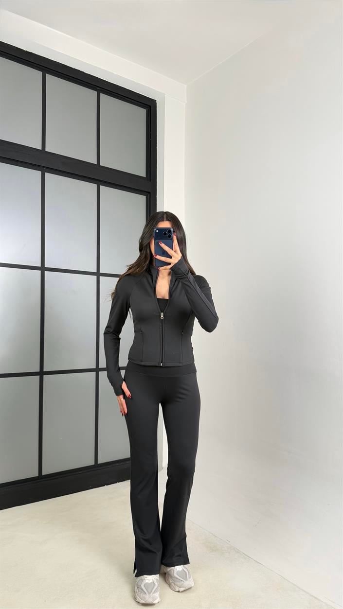 Siyah OYS Muadil Hırka Pantolon İkili Takım GAUS-00798