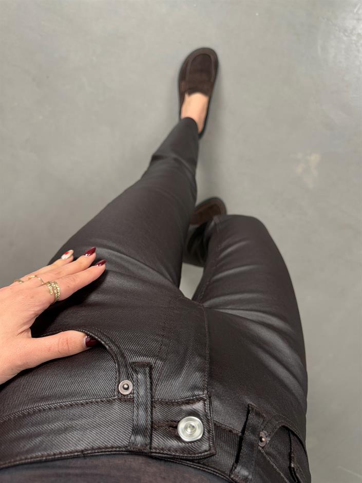 Zeland Kahve ZR Model Mumlu Kesik Paça Pantolon