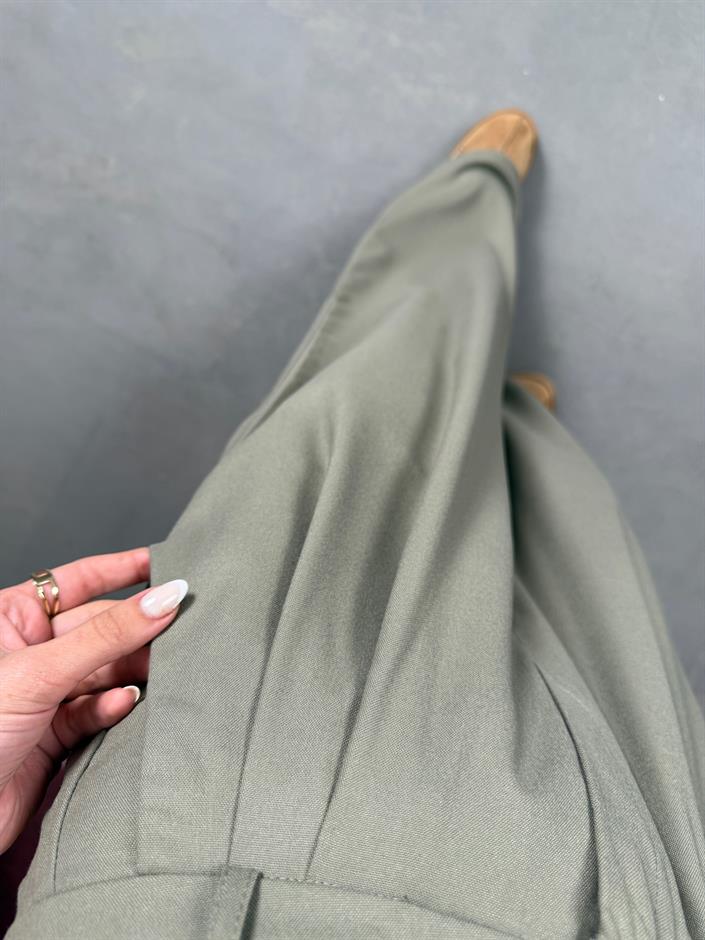 Rance Haki Premium Poliviskon Kumaş Pantolon