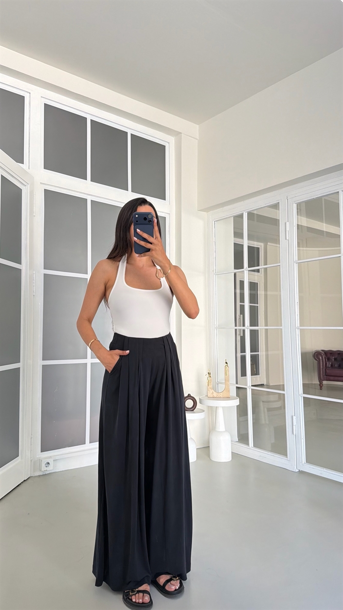 Füme OYS Model Beli Lastikli Pantolon Modal Pantolon GAUS-01808