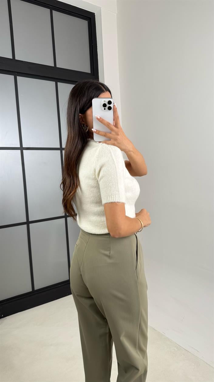 Yeşil Cepli Kumaş Pantolon GAUS-00544