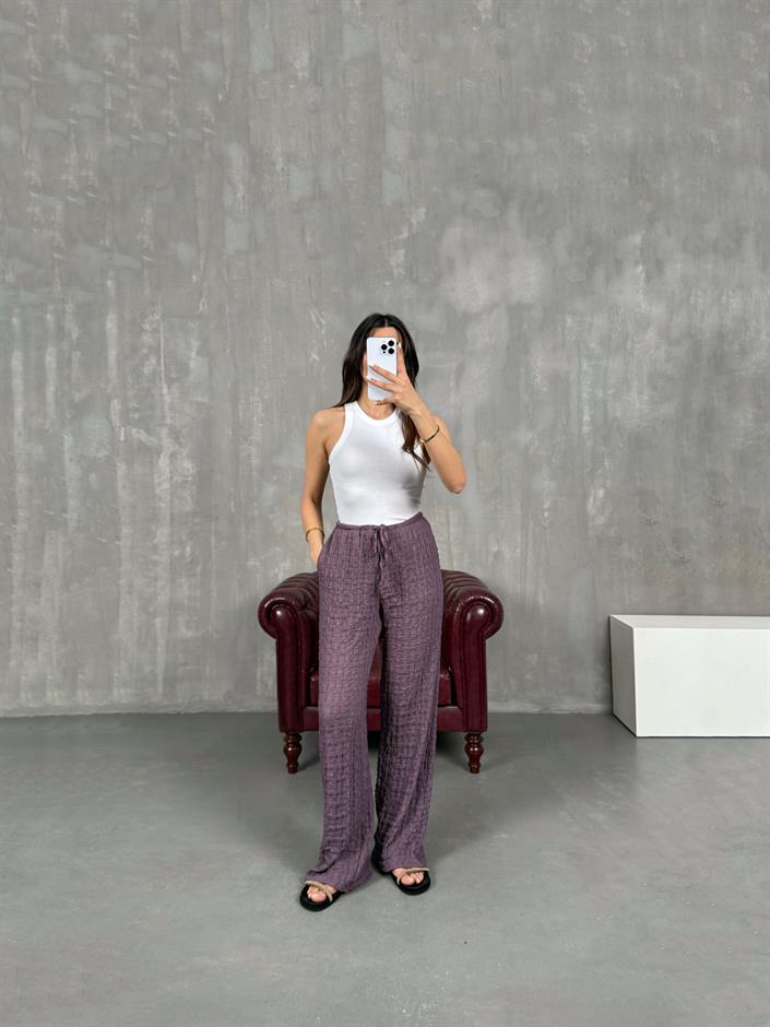 Mürdüm Bürümcük Pantolon Gaus00067