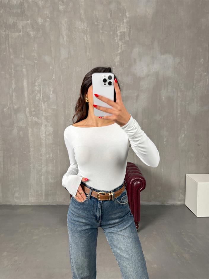 Riyo Beyaz MD Yumuşak Bluz