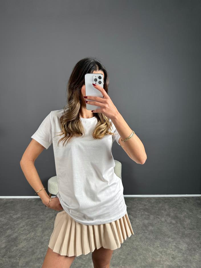 Beyaz Basic Tshirt 