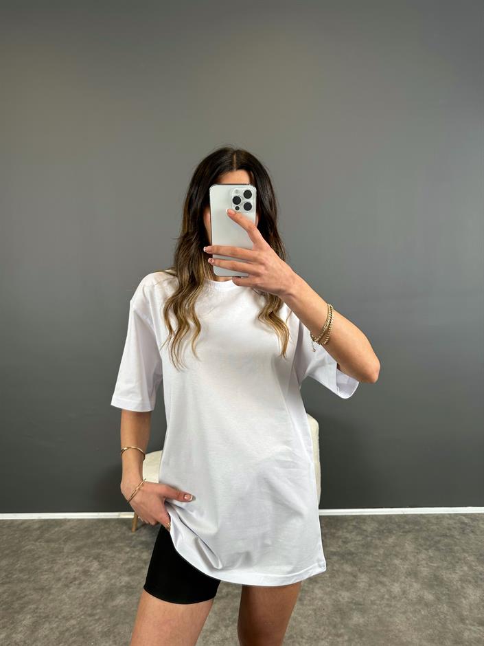 Now Beyaz Oversize Tshirt