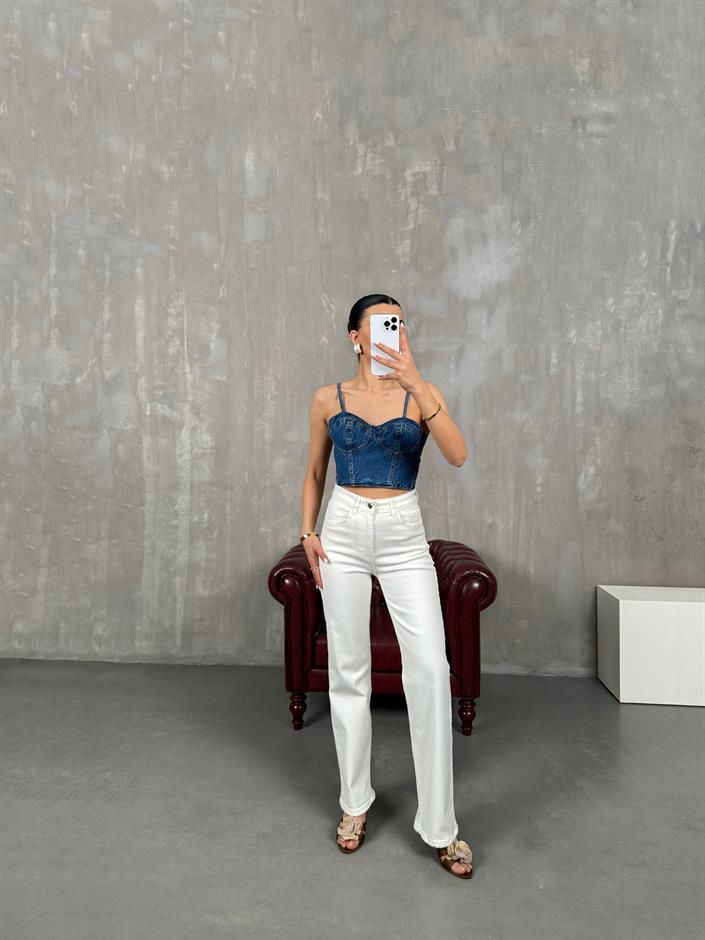 Ekru Straight Likralı Jean Gaus00016