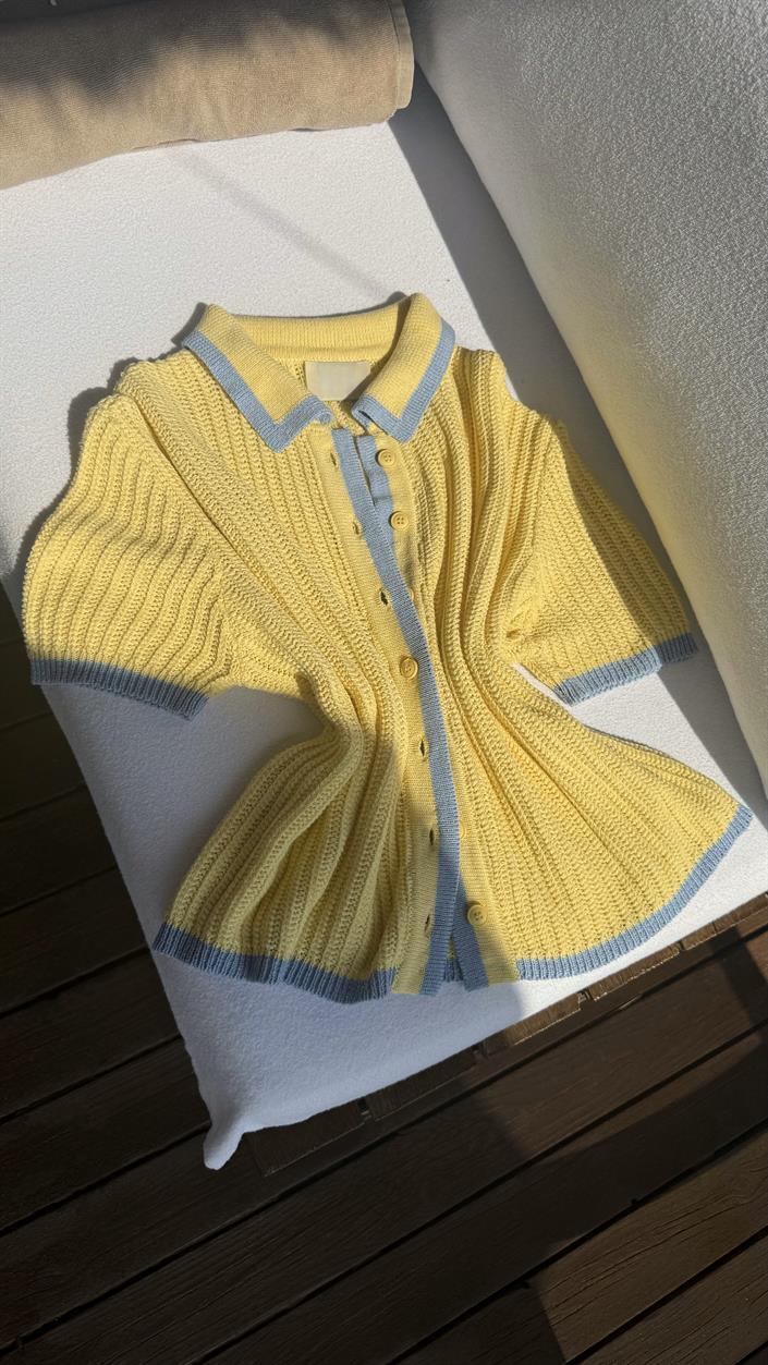 ZR Model Triko Polo Yaka Gömlek Şort İkili Takım Gaus00655