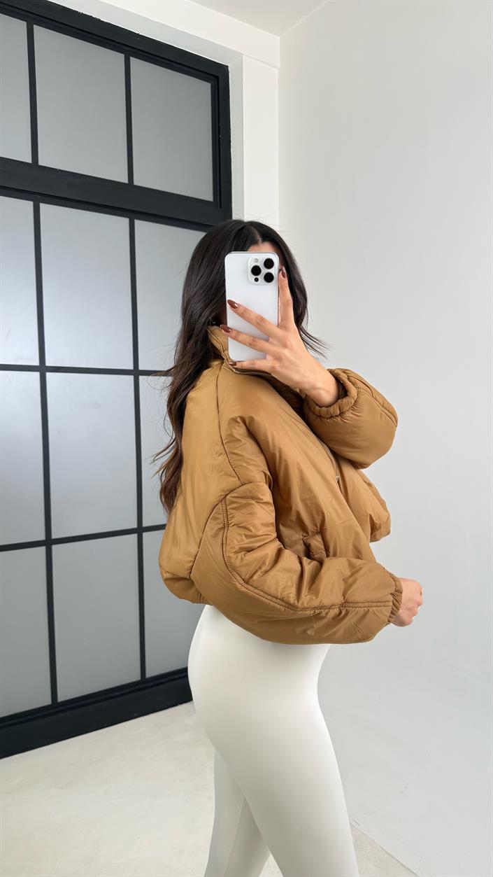 Camel Kısa Şişme Mont GAUS-00137