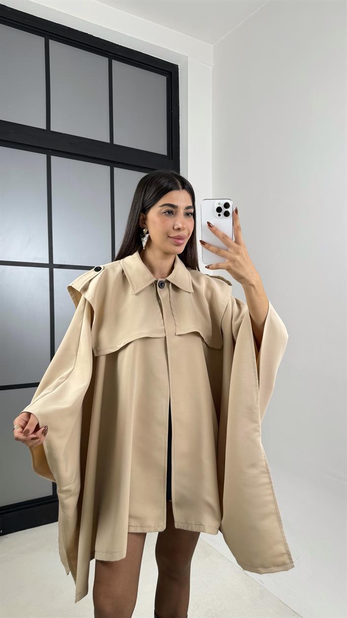 Taş Premium Tasarım Panço Trençkot GAUS-00156