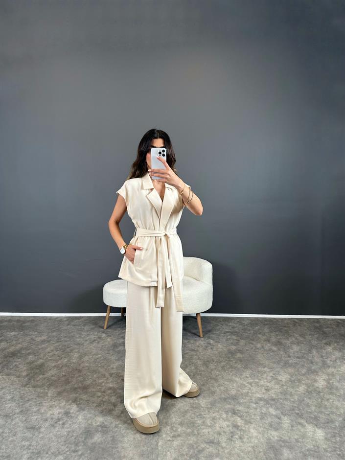 Liu Taş Zr Model Yelekli İkili Takım 