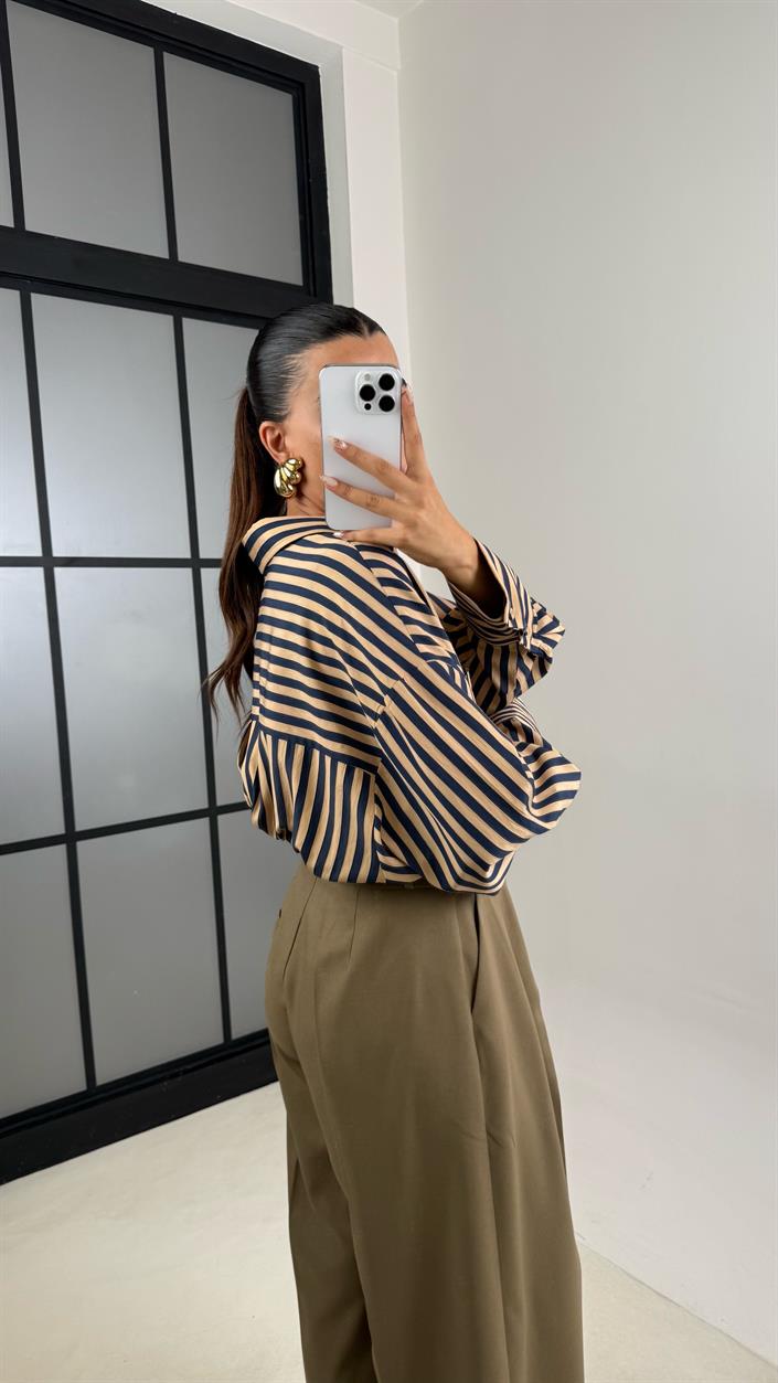 Vizon Kemerli Cepli Palazzo Pantolon GAUS-00142