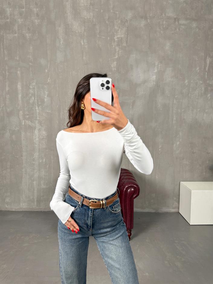 Riyo Beyaz MD Yumuşak Bluz