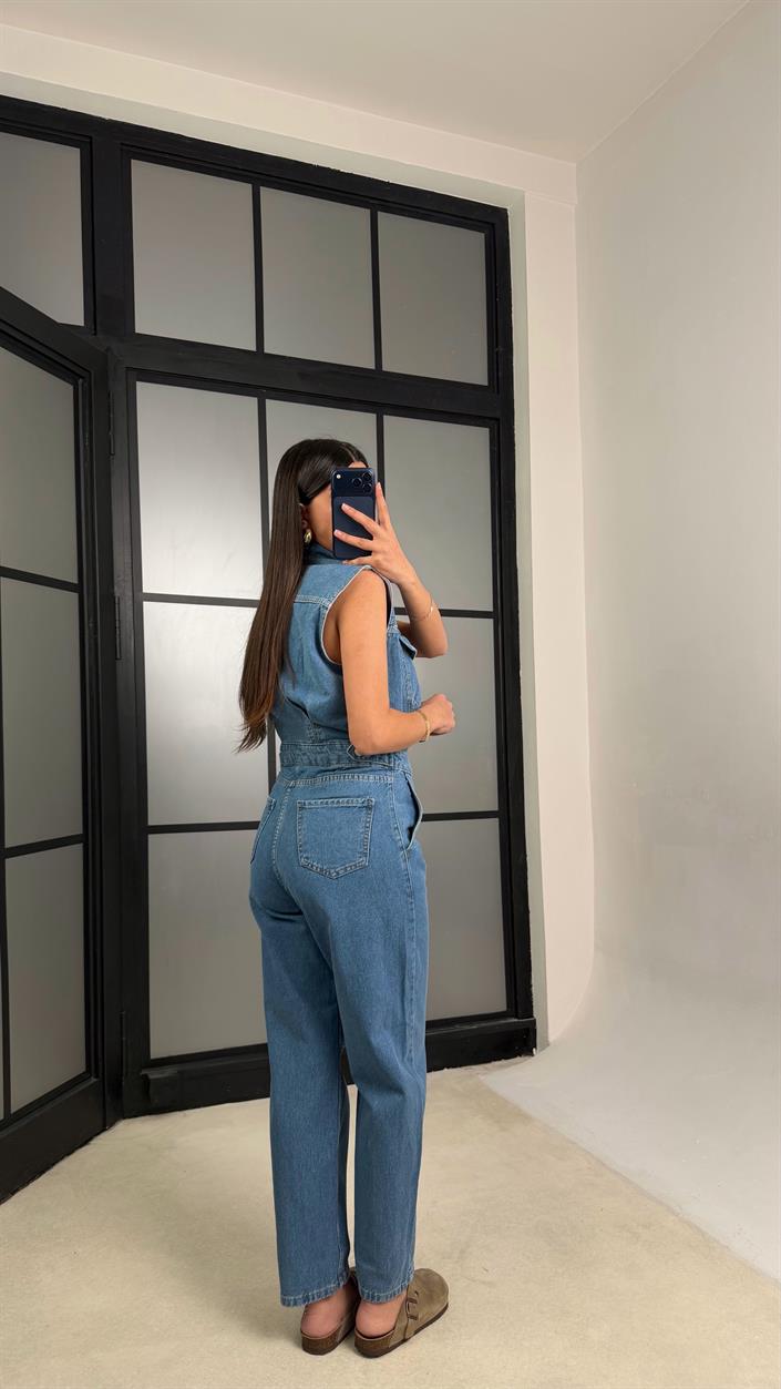 Mavi ZR Muadil Premium Denim Tulum GAUS-01280