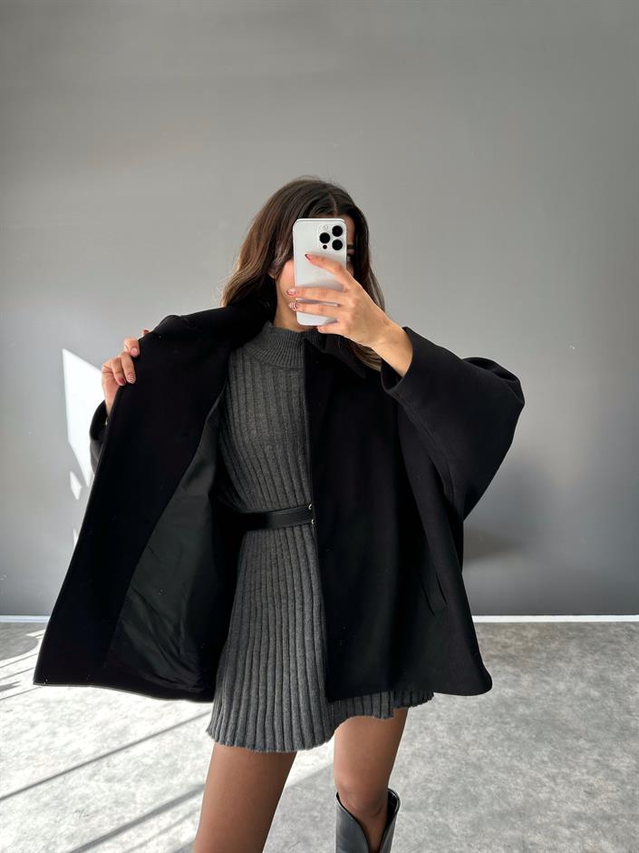 Rome Siyah Yarasa Kol Kaban 