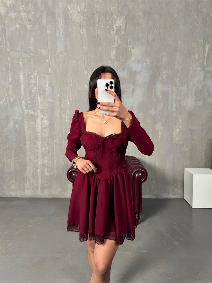 Norbe Bordo Tasarım Prenses Elbise