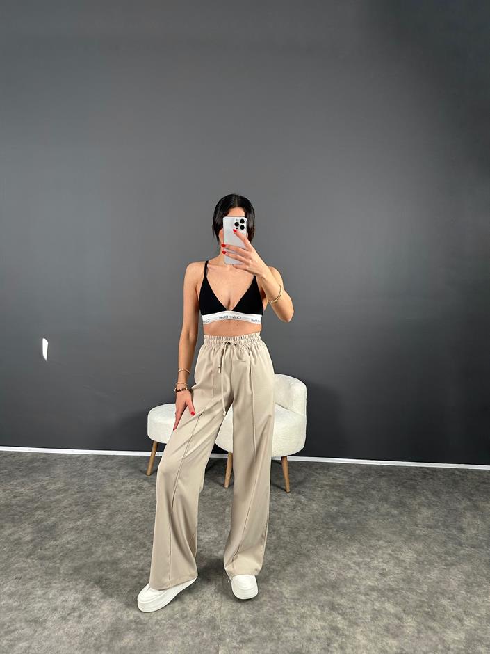 Olya Taş Beli Lastikli Pantolon