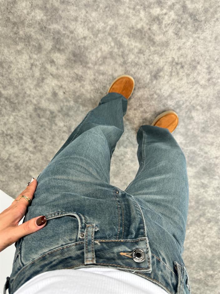 Aer Eskitme Straight Premium Tasarım Jean 