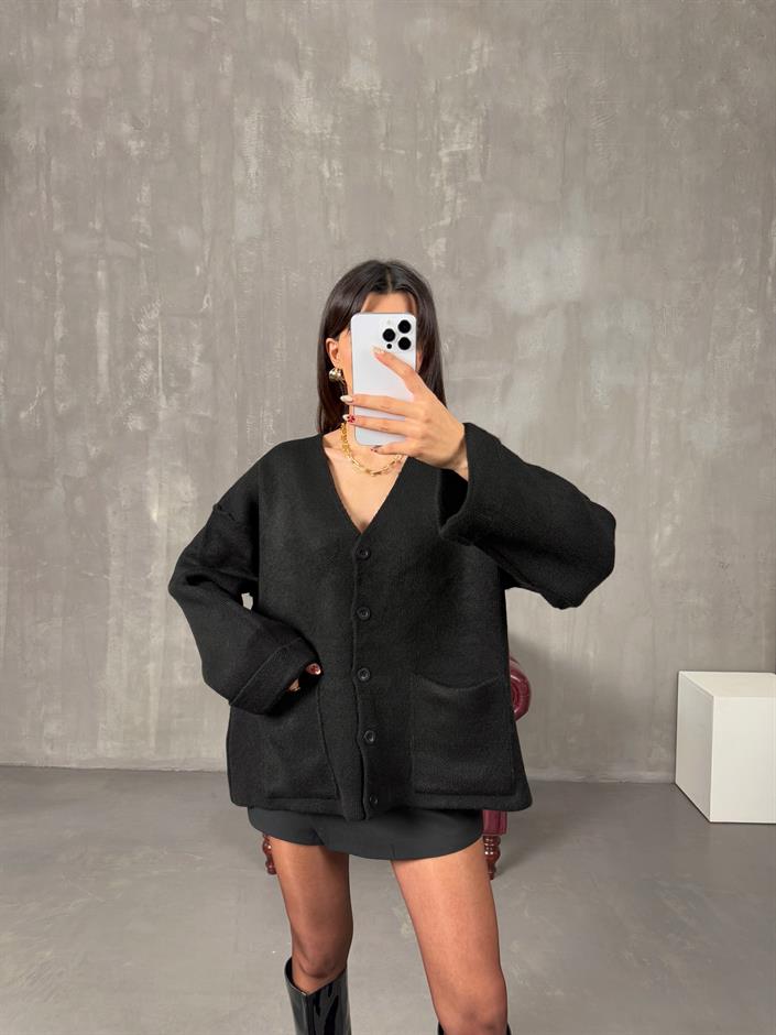 Brone Siyah Cepli Pinterest Triko Hırka