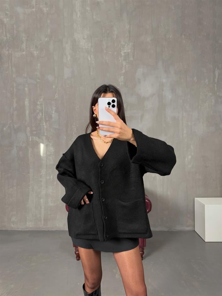 Brone Siyah Cepli Pinterest Triko Hırka