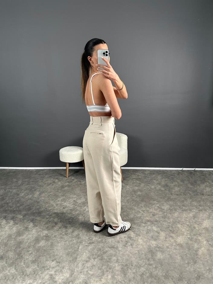 Lovas Taş Lux Kalite Keten Pantolon