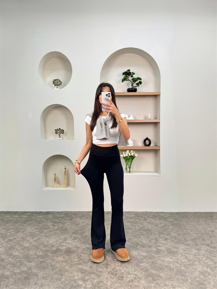 Vels Siyah Oys Tiktk İspanyol Tayt