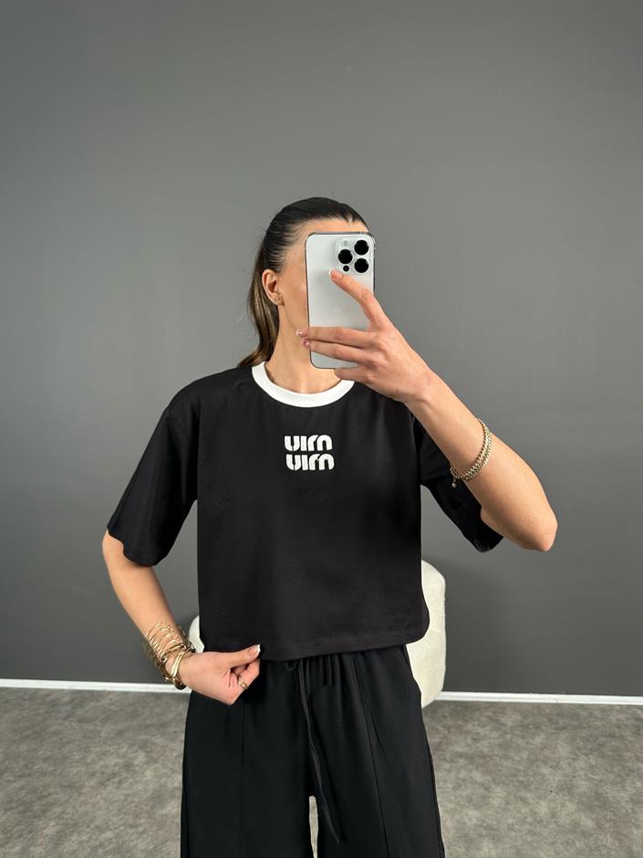 Premium Siyah Baskılı Tshirt