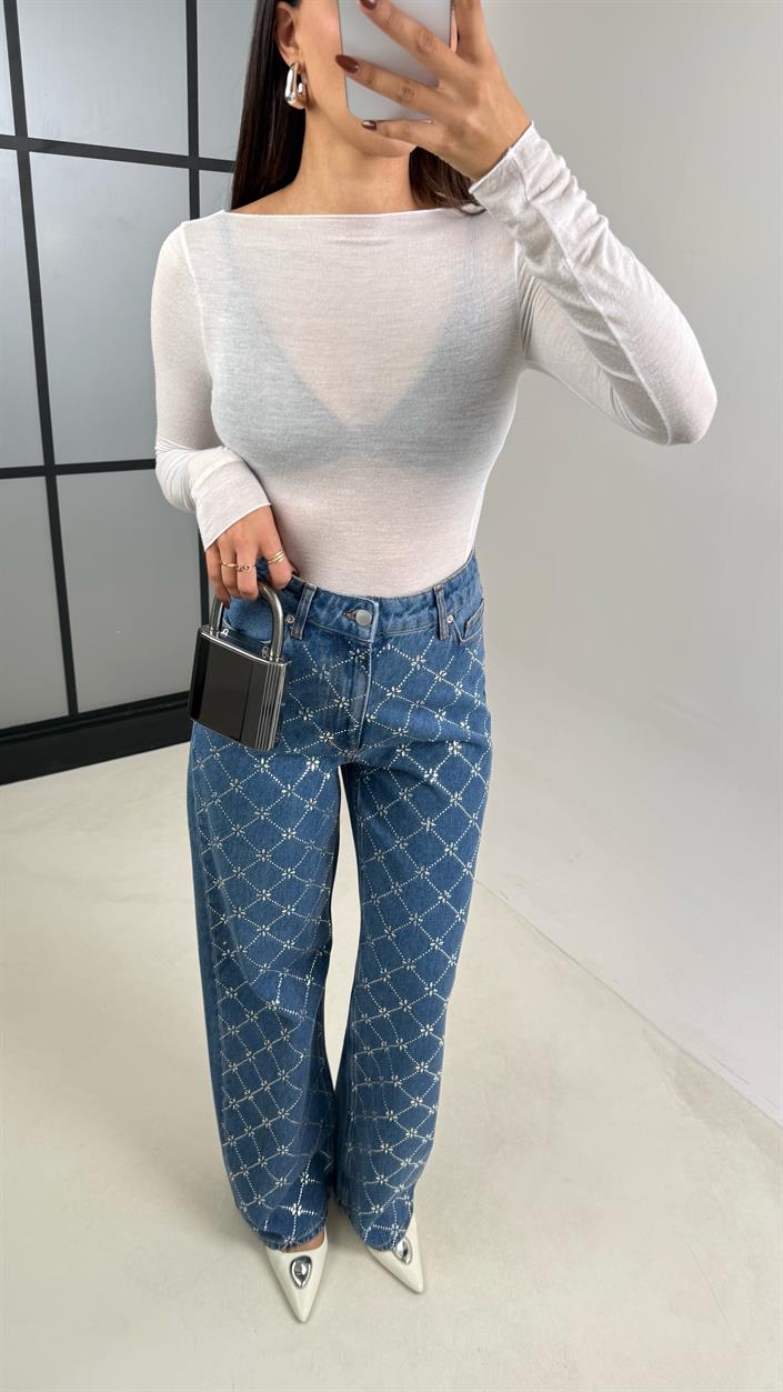 Mavi Premium Taşlı Jean GAUS-00330