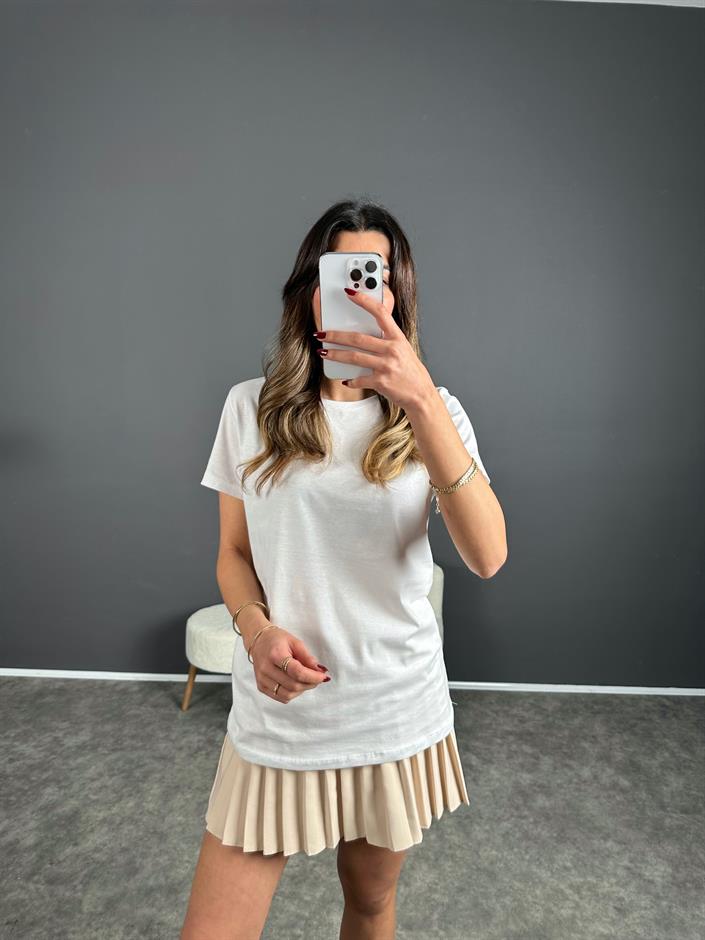 Beyaz Basic Tshirt 