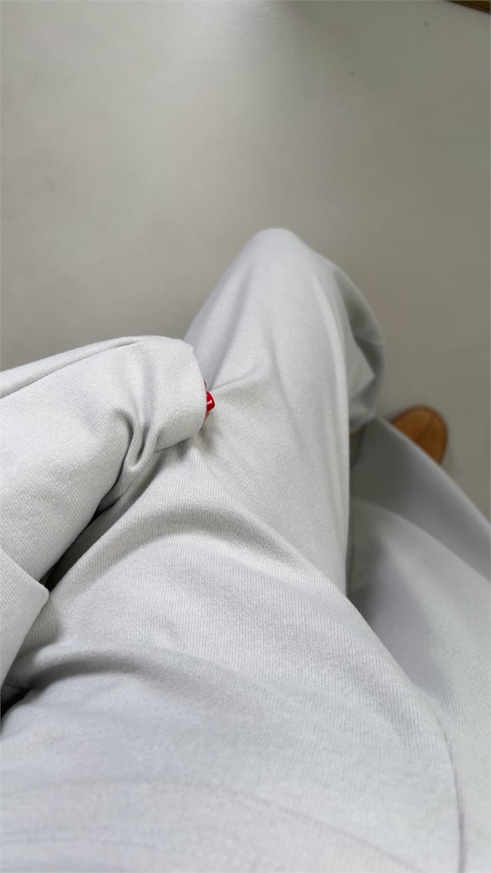 Gri Geniş Kol Bluz Beli Lastikli Pantolon İkili Kaşmir Dokulu Selanik Kumaş Takım GAUS-02293