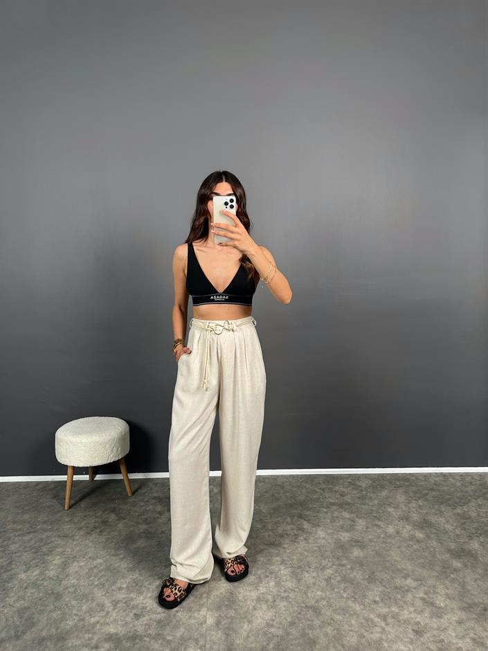 RYN Premium Keten Kemerli Pantolon 