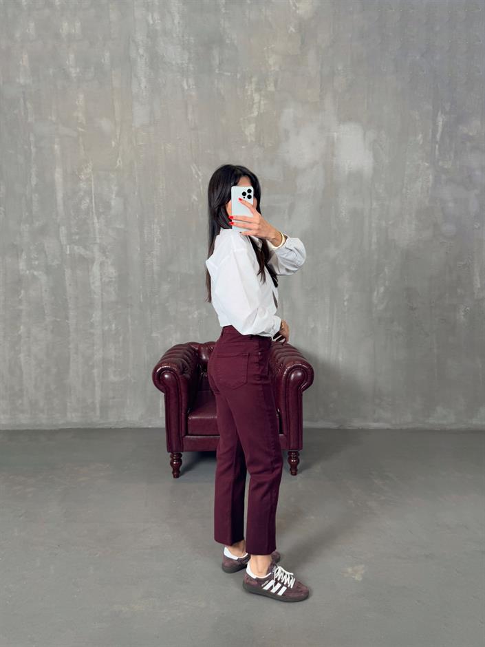 Rick Bordo ZR Kesik Paça Mom Jean