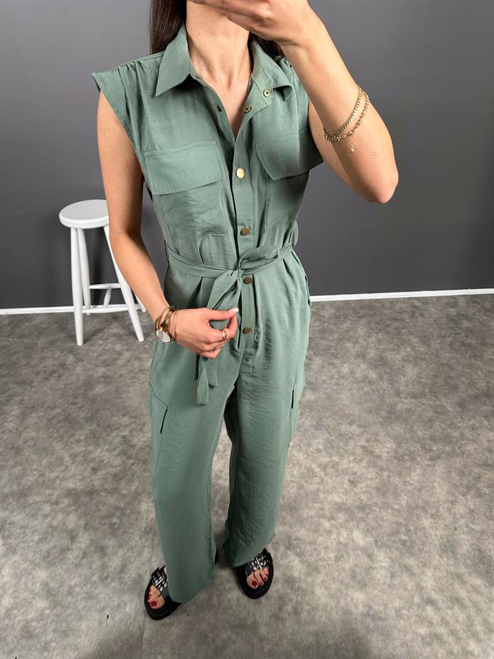 ORJ BRS Yeşil Kemerli Uzun Tulum 