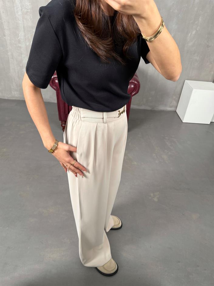 Lones Taş Kemer Detaylı Pantolon