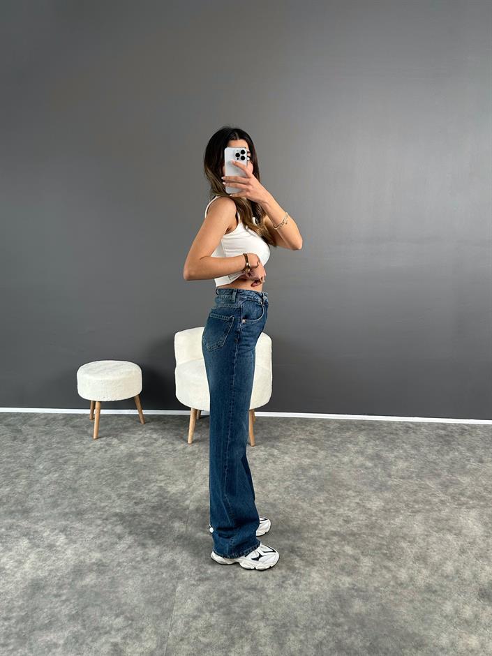 GR Dark Blue Wide Leg Jean