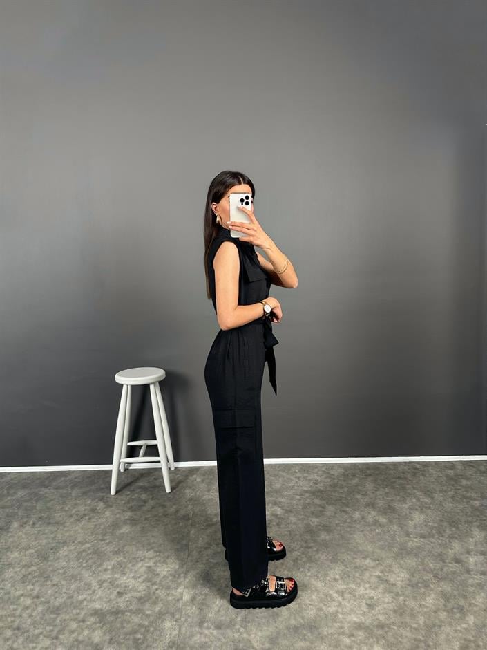 ORJ BRS Siyah Kemerli Uzun Tulum