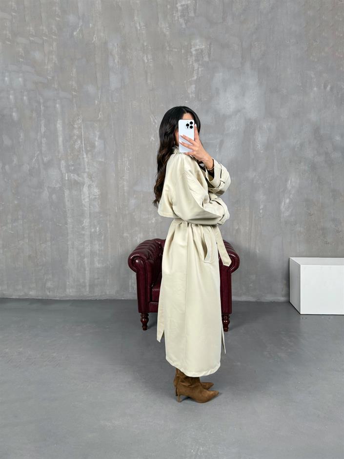 Jordi Taş Kuşaklı Trençkot