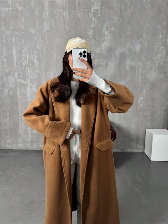 Diwi Kahve Astarlı Premium Kaban