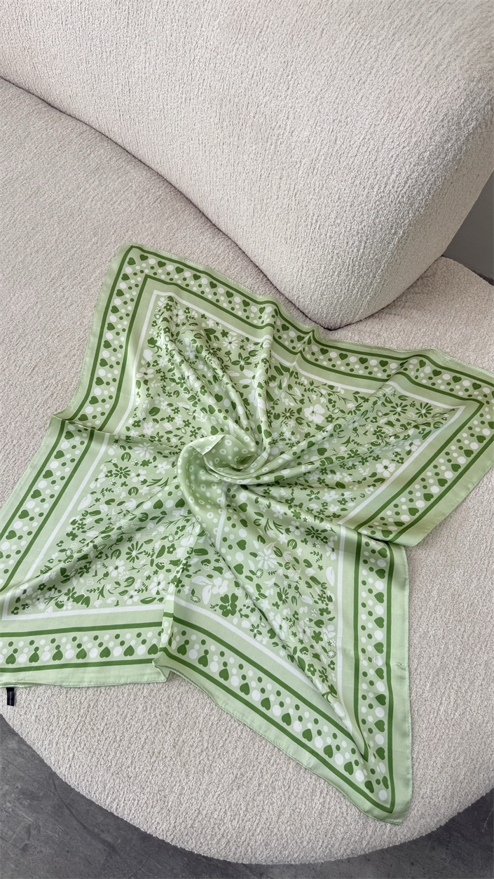 Yeşil Çok Desenli Fular GAUS-00336