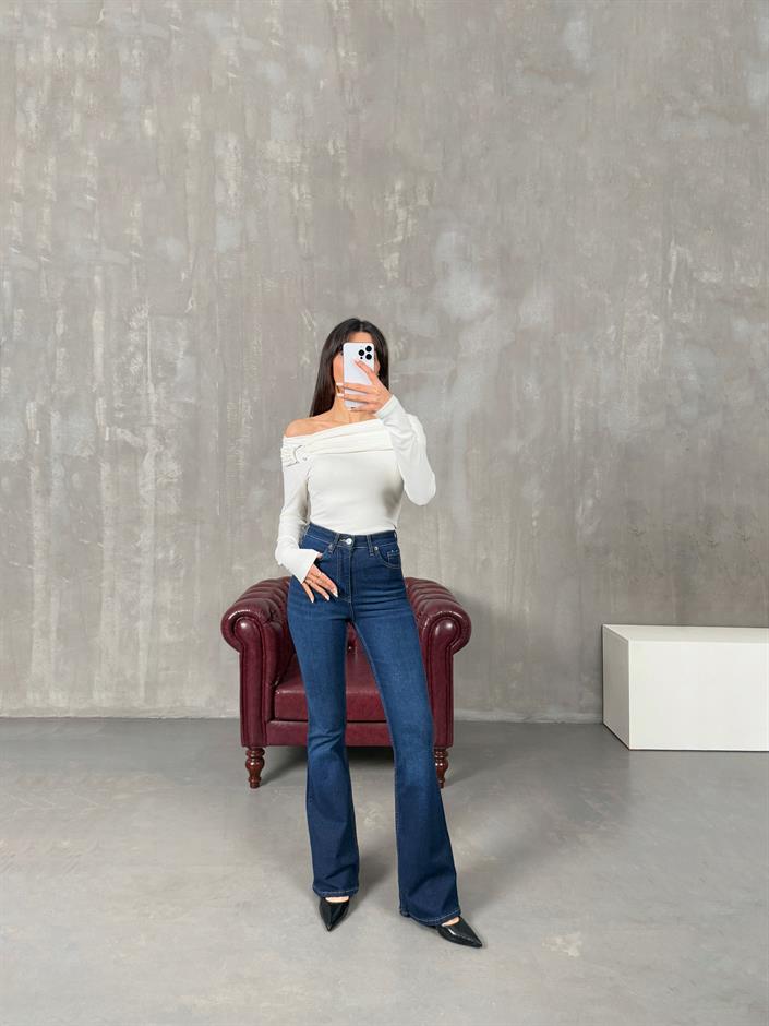 Victor Mavi ZR Model İspanyol Paça Jean