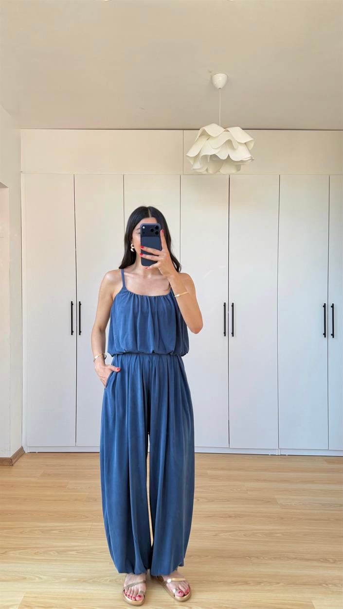 Mavi OYS Model Crop Üst Pantolon İkili Modal Kumaş Takım GAUS-01602