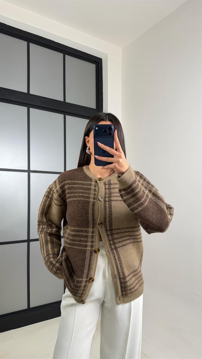 Vizon Düğmeli Vintage ZR Muadil Hırka GAUS-00626