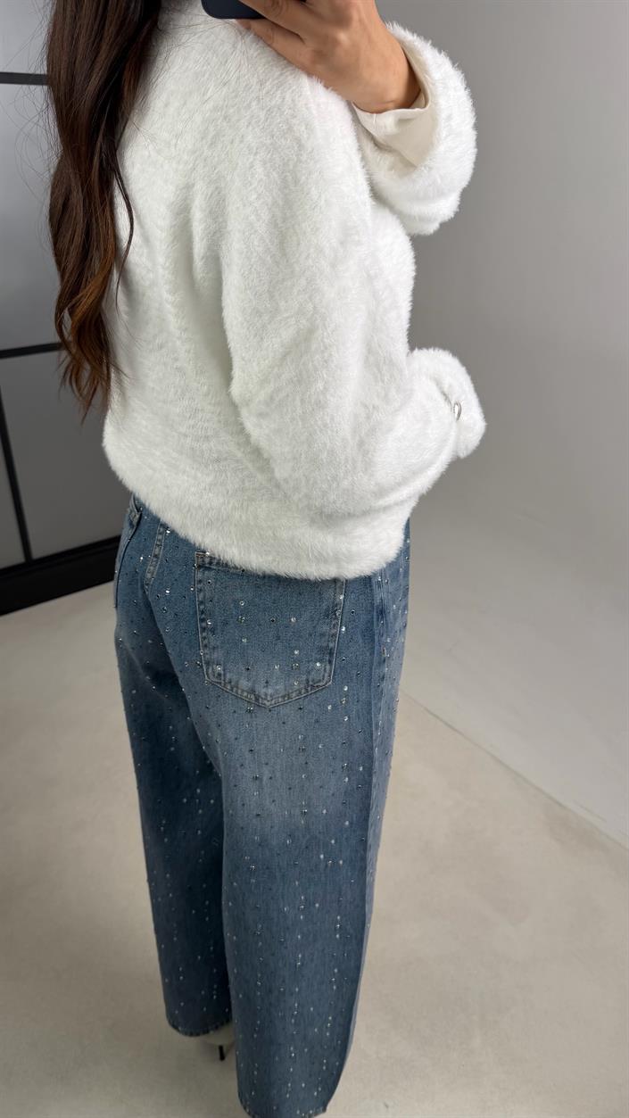 Mavi Full Taş İşlemli Muadil Premium Jean GAUS-00965