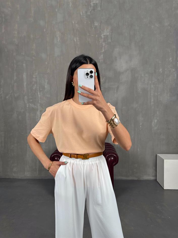 Somon Bisiklet Yaka Tshirt Gaus00250