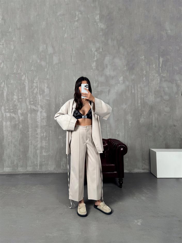 Drex Taş Yumuşak Kaşe Kimono Takım