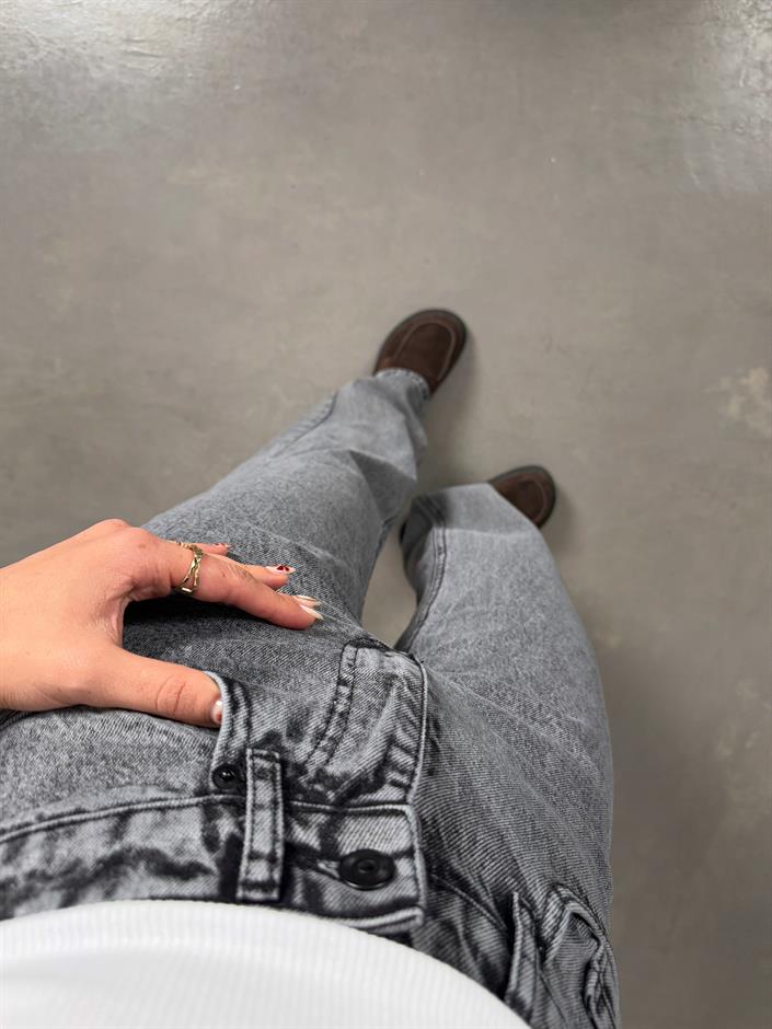 Sinka Füme ZR Model Wide Leg Jean