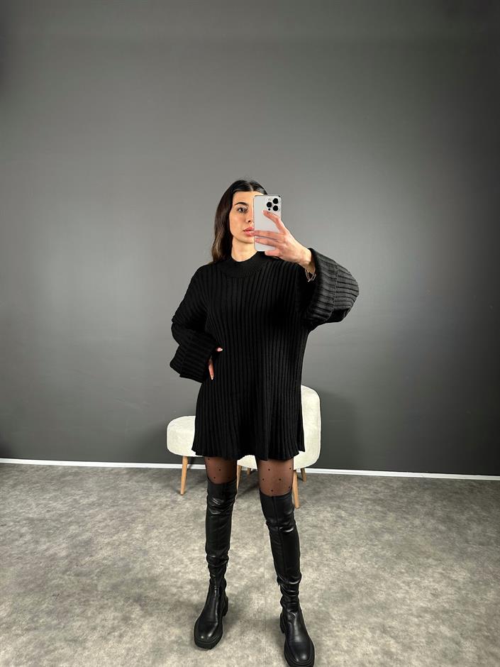 Bloody Siyah Oversize Pinterest Kazak 