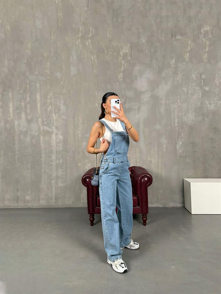 Mavi Salopet Denim Tulum Gaus00019