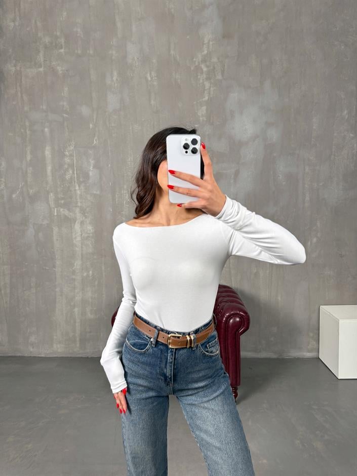 Riyo Beyaz MD Yumuşak Bluz